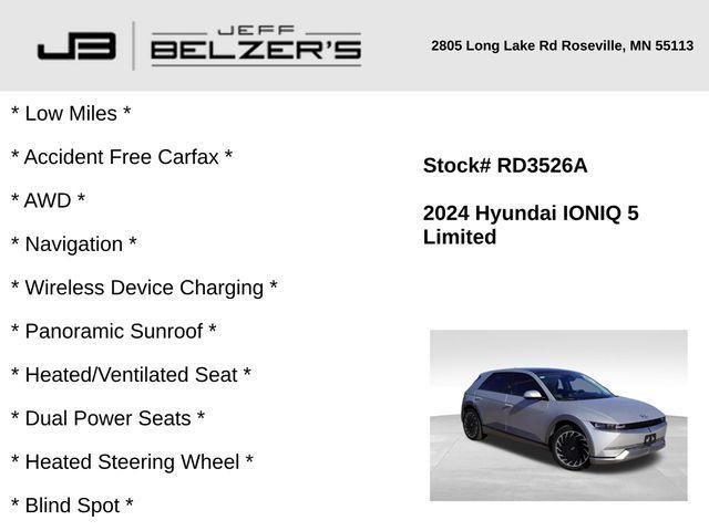 used 2024 Hyundai IONIQ 5 car, priced at $34,000