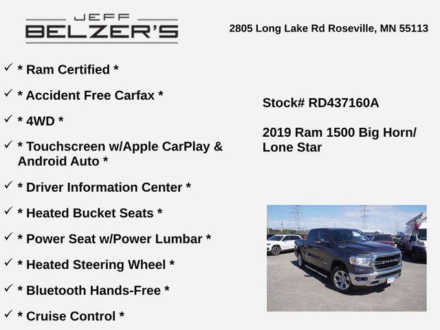 used 2019 Ram 1500 car, priced at $26,297