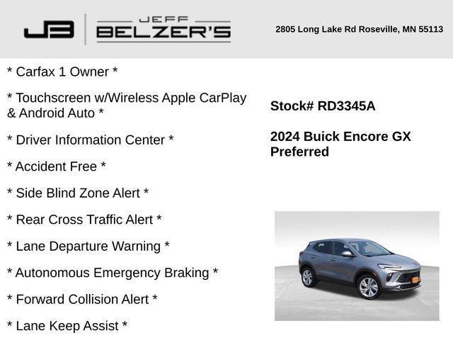 used 2024 Buick Encore GX car, priced at $23,810
