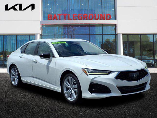used 2021 Acura TLX car, priced at $24,500