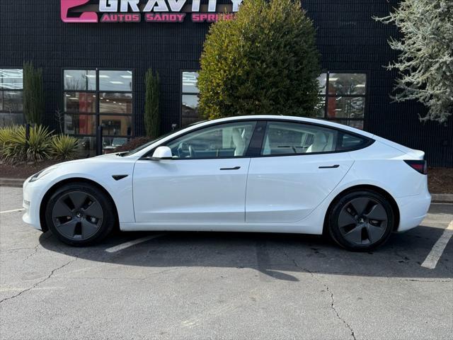 used 2021 Tesla Model 3 car, priced at $23,695