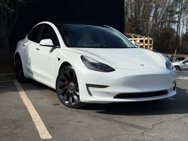 used 2022 Tesla Model 3 car, priced at $30,795