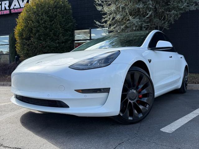 used 2022 Tesla Model 3 car, priced at $30,795