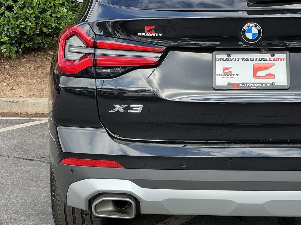 used 2022 BMW X3 car, priced at $30,895