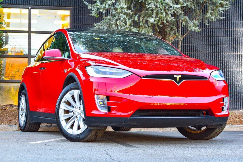 used 2017 Tesla Model X car, priced at $27,895
