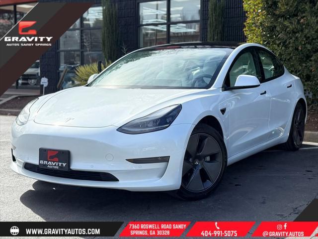 used 2021 Tesla Model 3 car, priced at $26,895