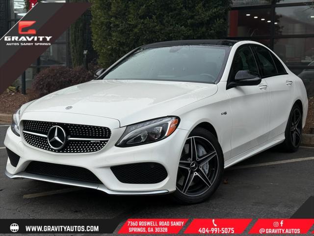 used 2018 Mercedes-Benz AMG C 43 car, priced at $28,895