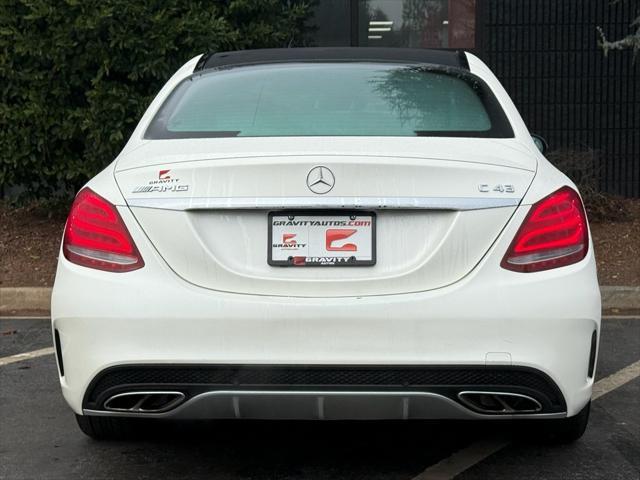 used 2018 Mercedes-Benz AMG C 43 car, priced at $28,895