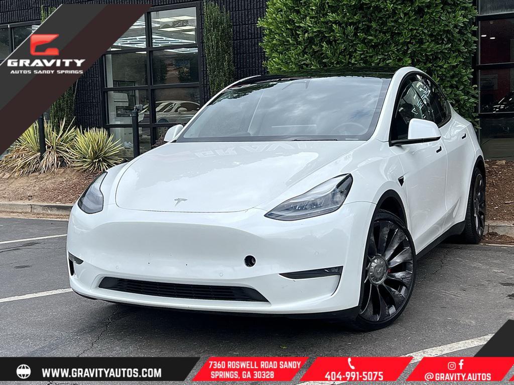 used 2021 Tesla Model Y car, priced at $27,895