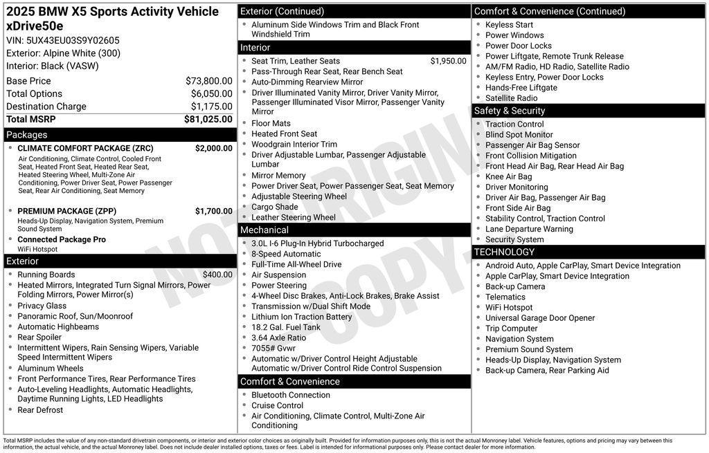 used 2025 BMW X5 car, priced at $52,997