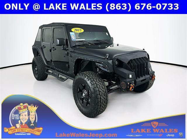 used 2015 Jeep Wrangler Unlimited car, priced at $25,183