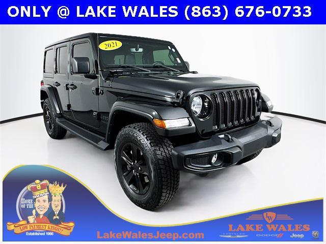 used 2021 Jeep Wrangler Unlimited car, priced at $37,898