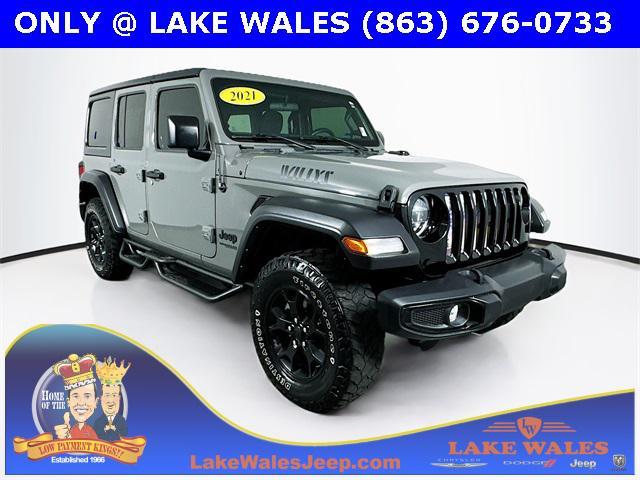 used 2021 Jeep Wrangler car, priced at $32,588