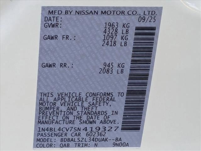 new 2025 Nissan Altima car, priced at $32,677