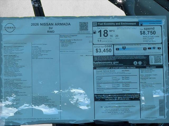 new 2026 Nissan Armada car, priced at $58,539