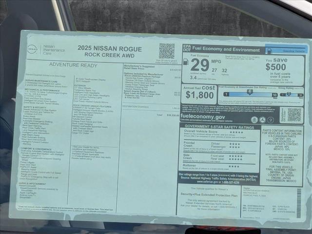 new 2025 Nissan Rogue car, priced at $35,747