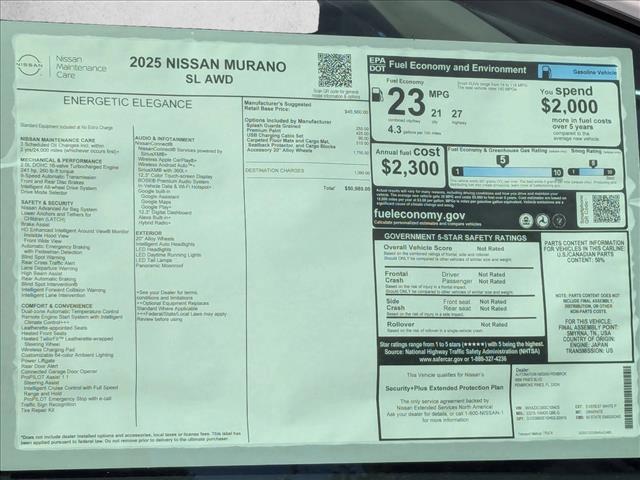 used 2025 Nissan Murano car, priced at $45,898