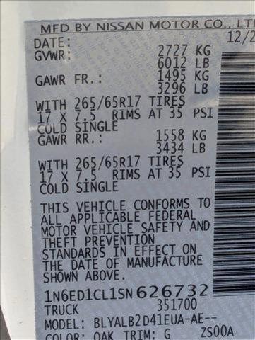 new 2025 Nissan Frontier car, priced at $32,306