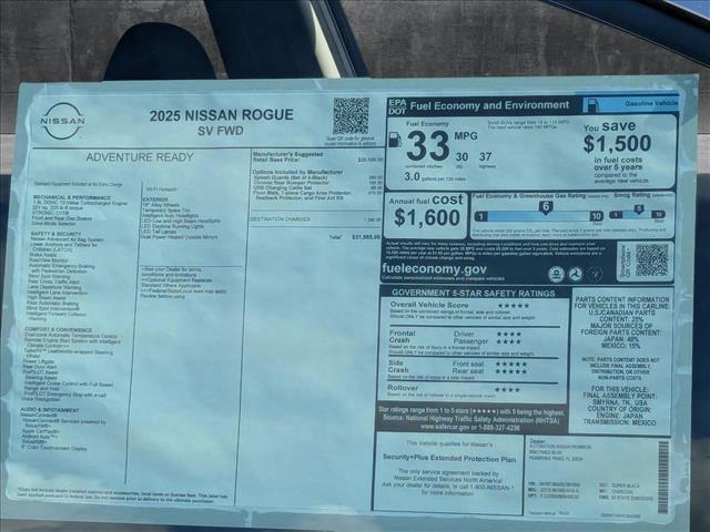 new 2025 Nissan Rogue car, priced at $30,685