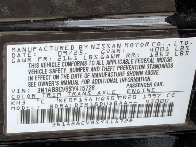 new 2025 Nissan Sentra car, priced at $25,594