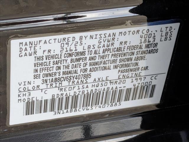 new 2025 Nissan Sentra car, priced at $25,594