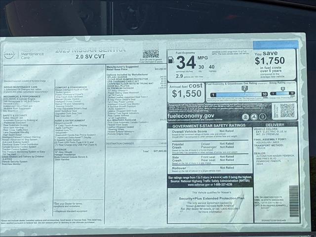 used 2025 Nissan Sentra car, priced at $23,274