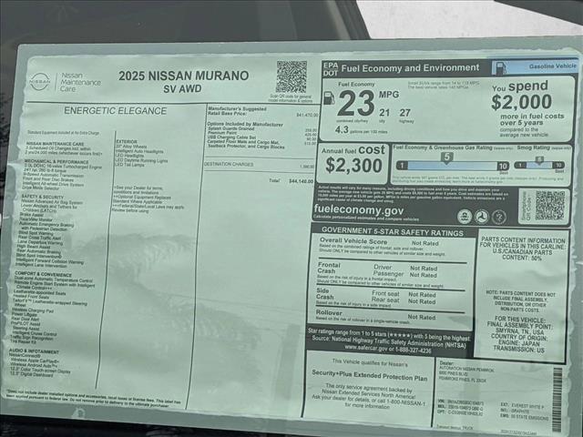 used 2025 Nissan Murano car, priced at $39,529
