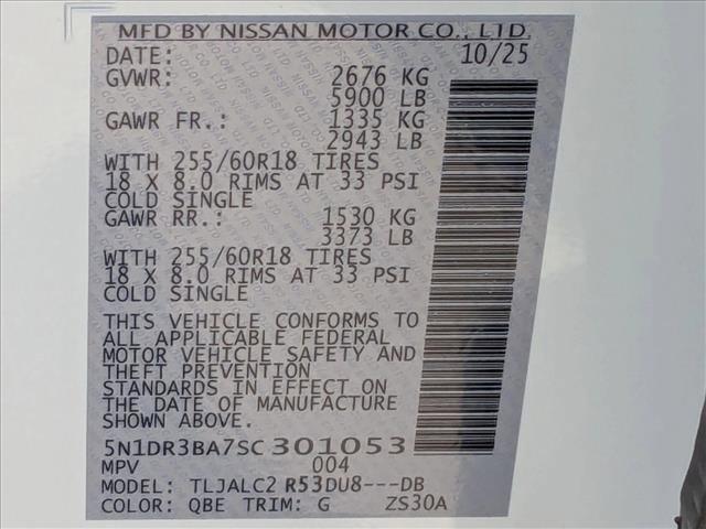 new 2025 Nissan Pathfinder car, priced at $35,163