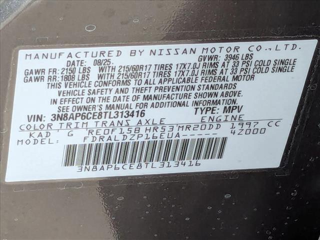 new 2026 Nissan Kicks car, priced at $25,195