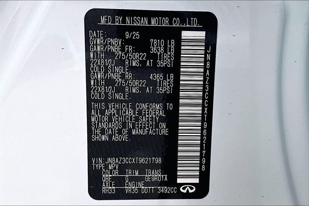 new 2026 INFINITI QX80 car, priced at $115,860