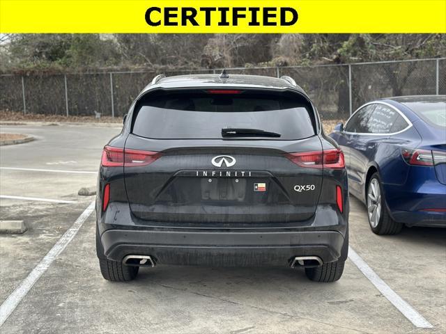 used 2022 INFINITI QX50 car, priced at $27,100