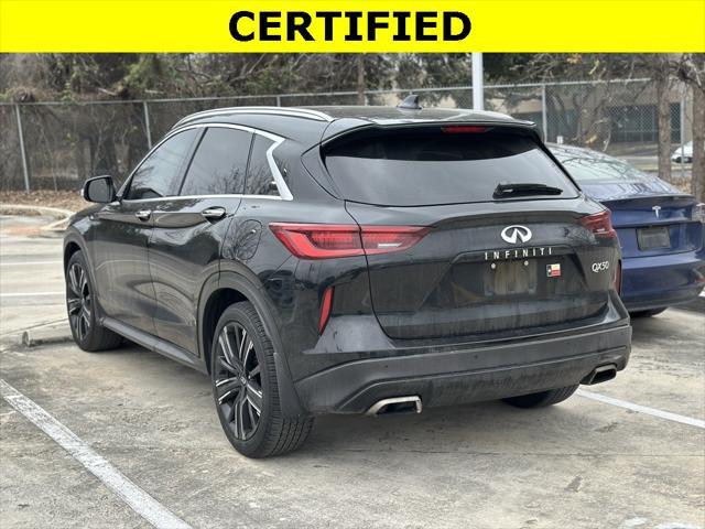 used 2022 INFINITI QX50 car, priced at $27,100