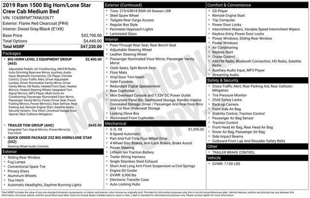 used 2019 Ram 1500 car, priced at $26,251