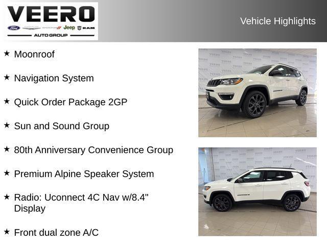 used 2021 Jeep Compass car, priced at $17,436