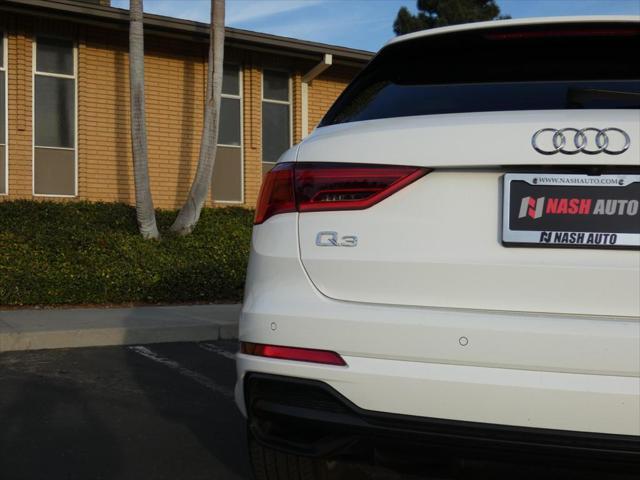 used 2022 Audi Q3 car, priced at $19,590