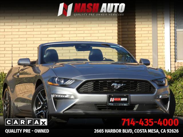 used 2021 Ford Mustang car, priced at $19,490