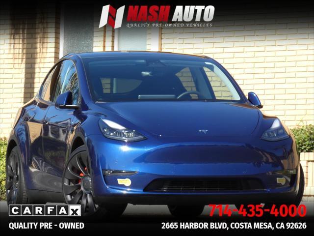 used 2022 Tesla Model Y car, priced at $31,590