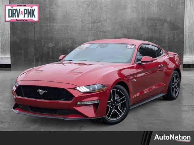 used 2021 Ford Mustang car, priced at $34,995