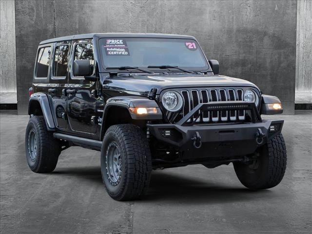 used 2021 Jeep Wrangler Unlimited car, priced at $33,490