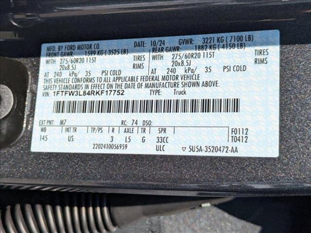 new 2024 Ford F-150 car, priced at $56,165
