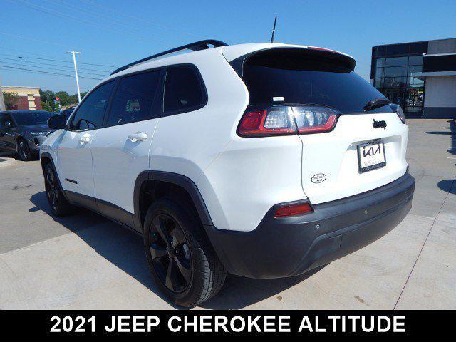used 2021 Jeep Cherokee car, priced at $17,542