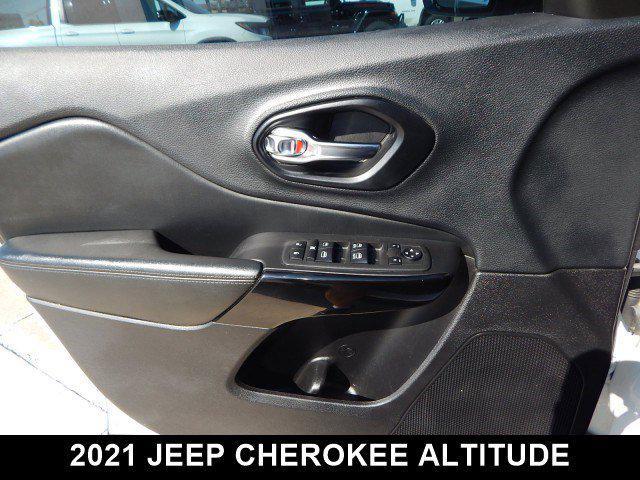 used 2021 Jeep Cherokee car, priced at $17,542