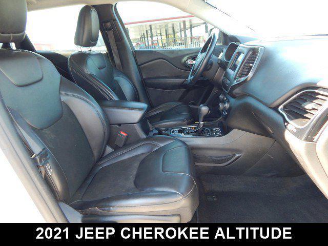 used 2021 Jeep Cherokee car, priced at $17,542