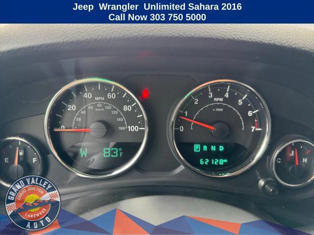 used 2016 Jeep Wrangler Unlimited car, priced at $23,100