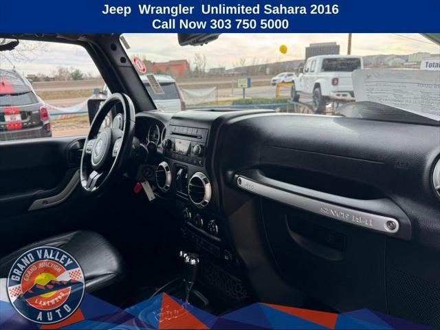 used 2016 Jeep Wrangler Unlimited car, priced at $23,100