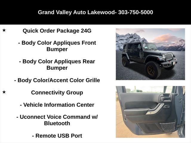 used 2016 Jeep Wrangler Unlimited car, priced at $23,100