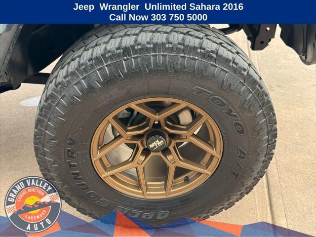 used 2016 Jeep Wrangler Unlimited car, priced at $23,100