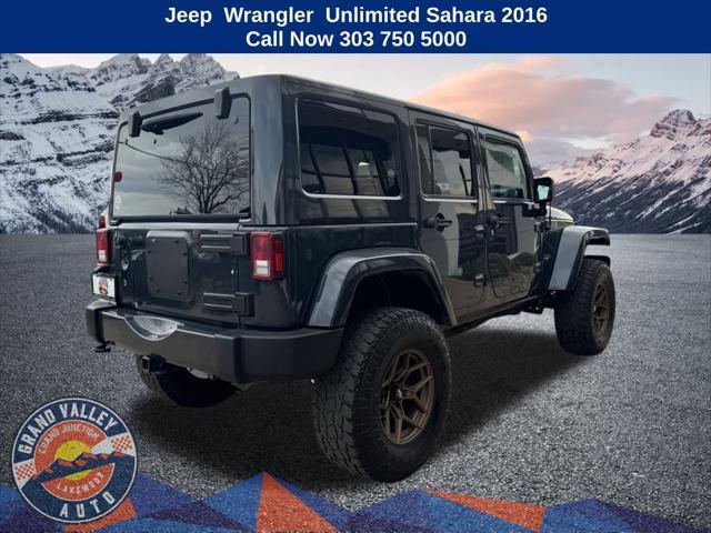 used 2016 Jeep Wrangler Unlimited car, priced at $23,100