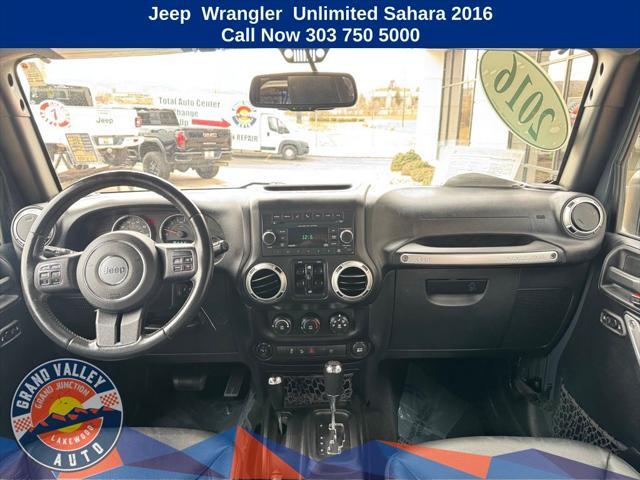 used 2016 Jeep Wrangler Unlimited car, priced at $23,100