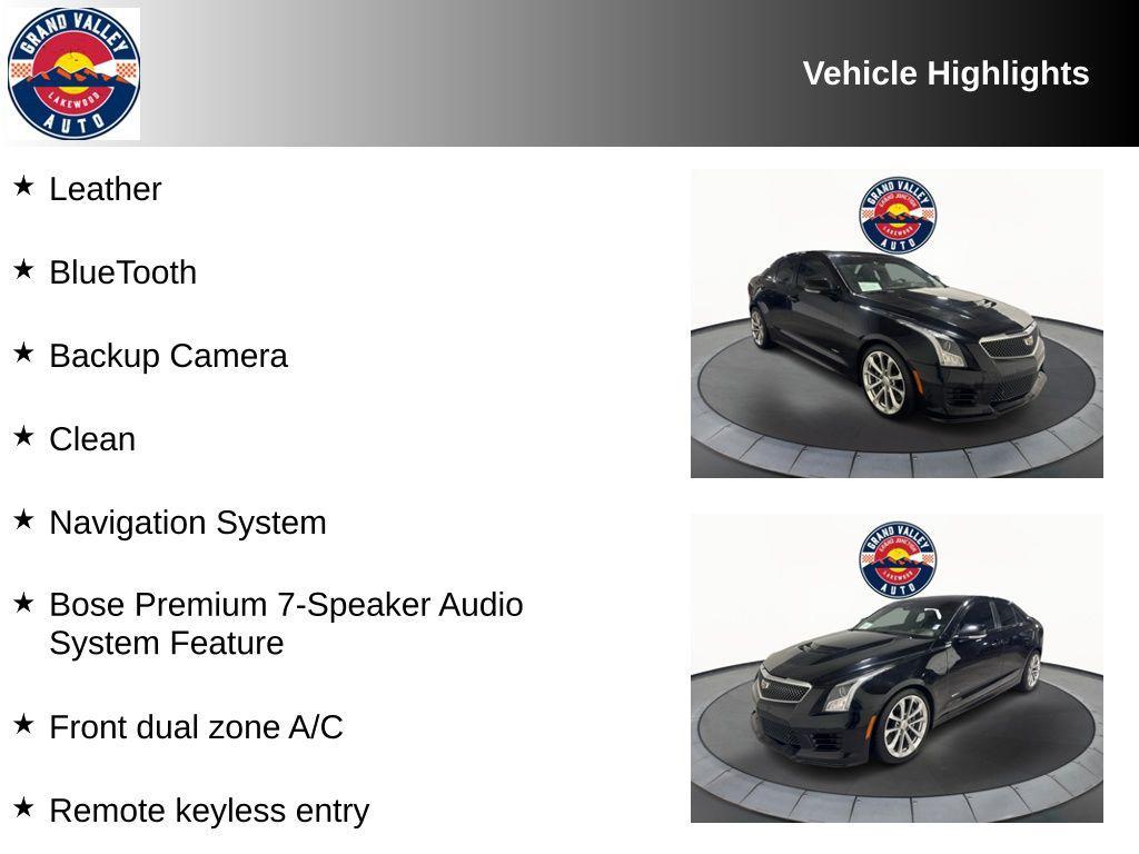 used 2016 Cadillac ATS-V car, priced at $31,988